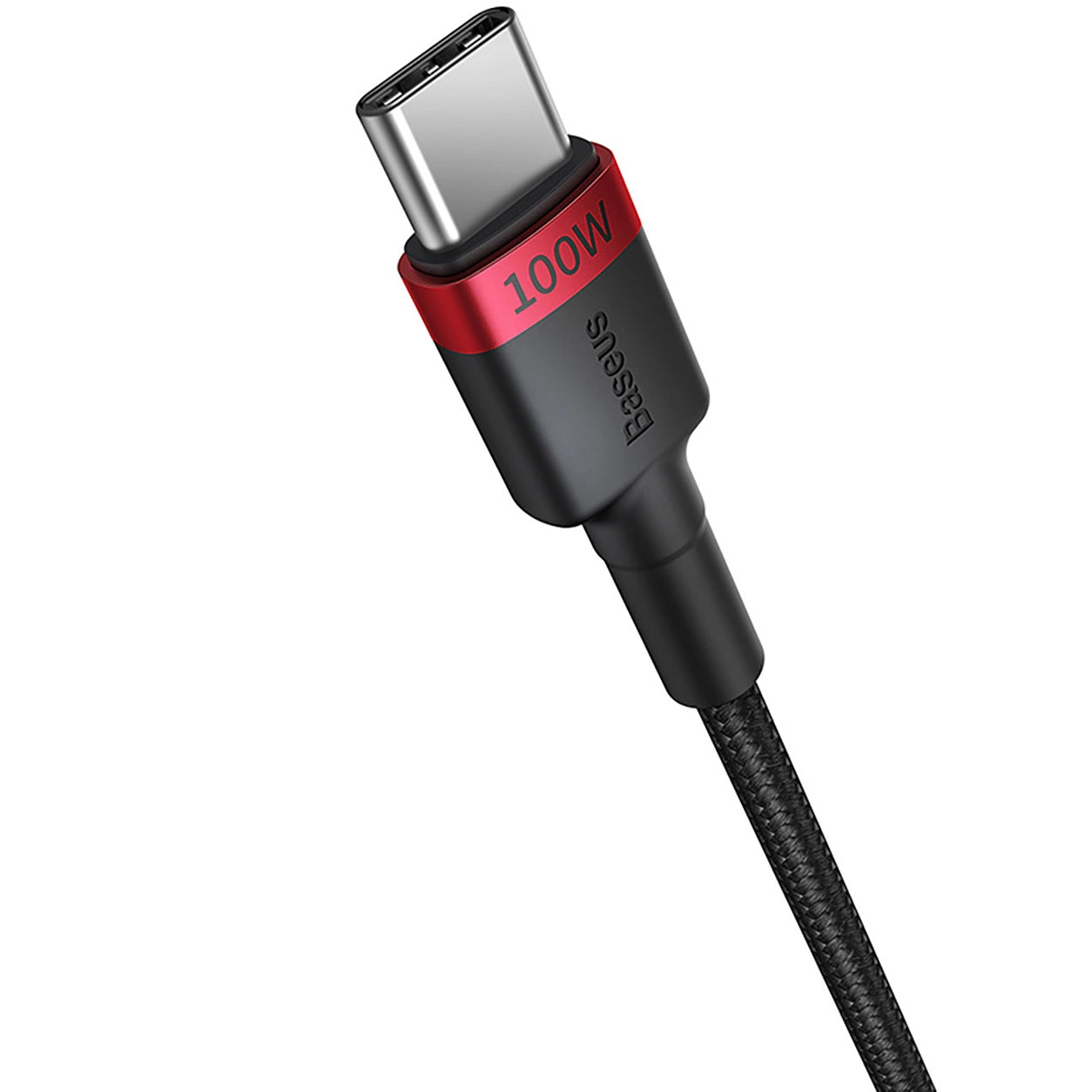 Baseus Cafule USB-C - USB-C Data and Charging Cable, 100W, 1m, Red, Set of 2 pieces