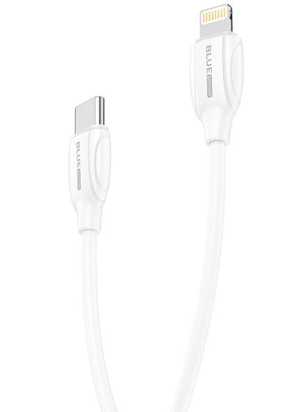 USB-C Data and Charging Cable - Lightning BLUE Power B2BX19, 18W, 2m, White