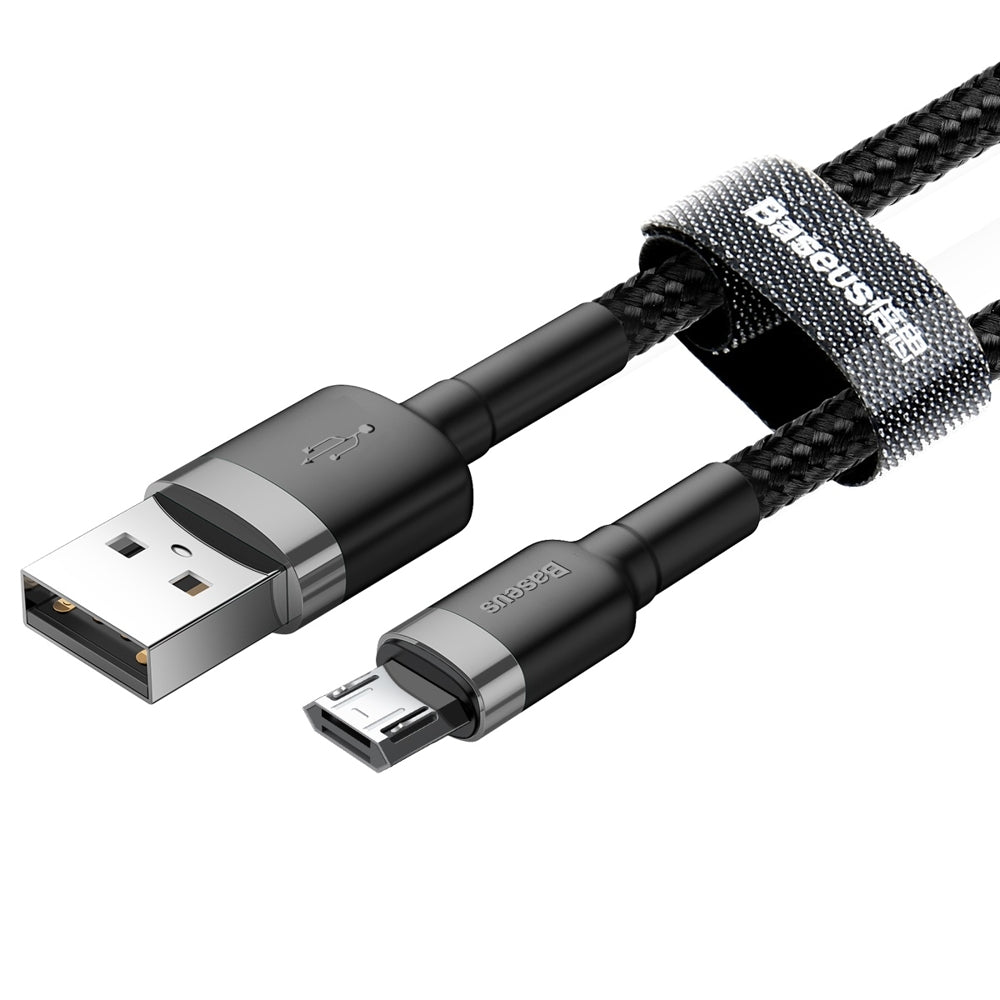 Data and Charging Cable USB-A - microUSB Baseus Coffee, 18W, 1m, Gray CAMKLF-BG1