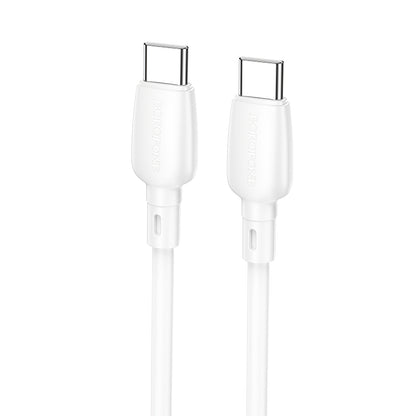 Borofone BX93 USB-C - USB-C Data and Charging Cable, 60W, 1m, White