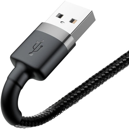 Data and Charging Cable USB-A - Lightning Baseus Coffee, 18W, 0.5m, Gray CALKLF-AG1