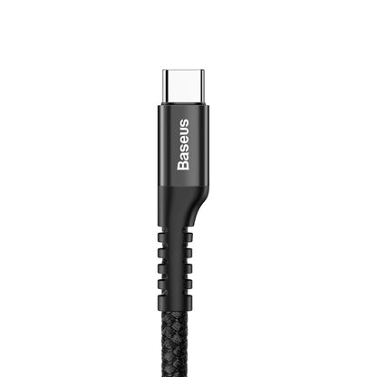 Baseus Fish Eye Spring USB-A - USB-C Data and Charging Cable, 18W, 1m, Black CATSR-01