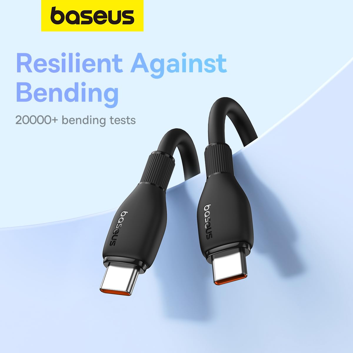 USB-C - USB-C Baseus Pudding Data and Charging Cable, 100W, 1.2m, Black P10355702111-00