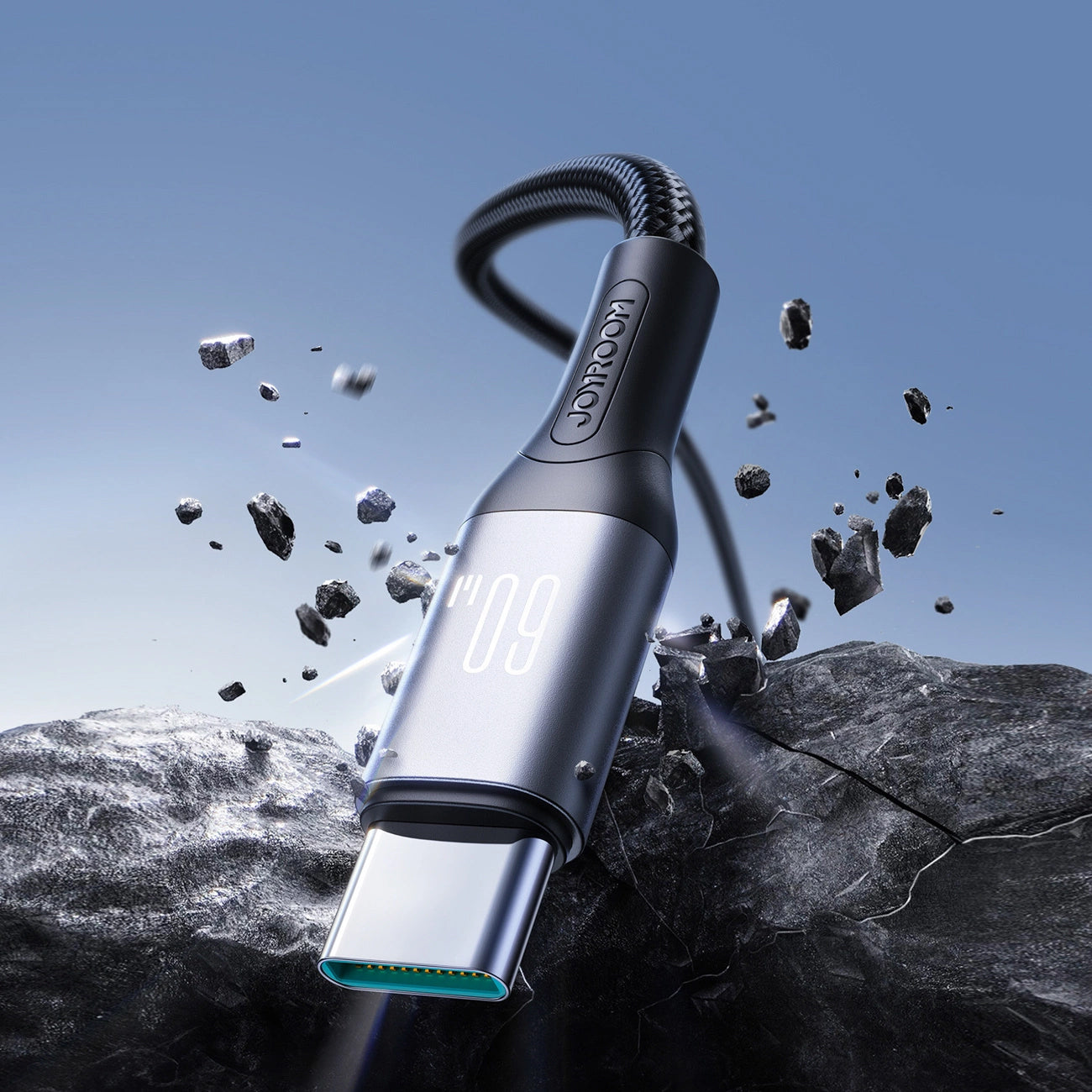 USB-C Data and Charging Cable - USB-C Joyroom S-A28 Flash, 60W, 1m, Black