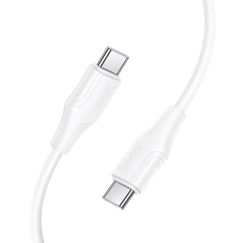USB-C Data and Charging Cable - USB-C HOCO X124, 60W, 1m, White