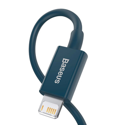 Data and Charging Cable USB-A - Lightning Baseus Superior Series, 20W, 1m, Blue CALYS-A03