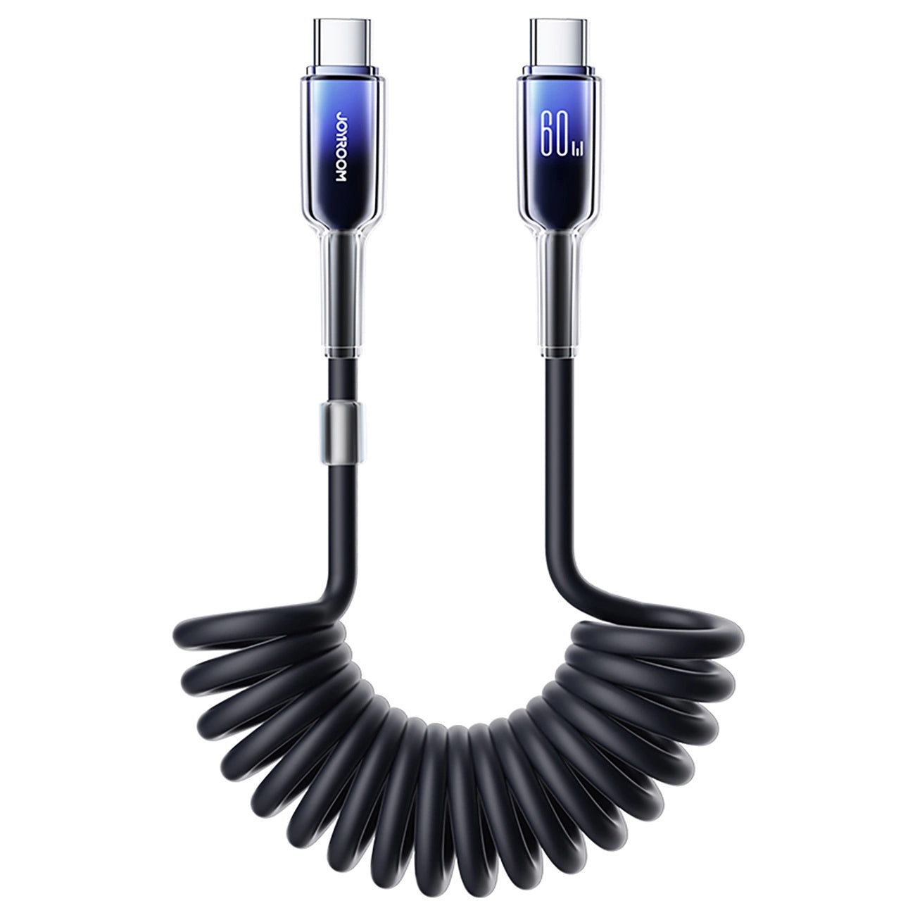 USB-C Data and Charging Cable - USB-C Joyroom S-A43 Crystal, 60W, 1.5m, Black