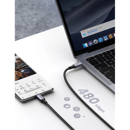 USB-C Data and Charging Cable - USB-C UGREEN US316, 100W, 0.5m, Gray