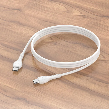 USB-C Data and Charging Cable - USB-C HOCO X37, 60W, 1m, White
