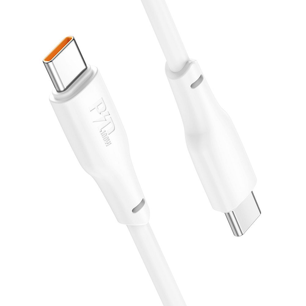 Data and Charging Cable USB-C - USB-C HOCO X93, 100W, 2m, White