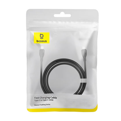 USB-C - USB-C Baseus Pudding Data and Charging Cable, 100W, 1.2m, Black P10355702111-00