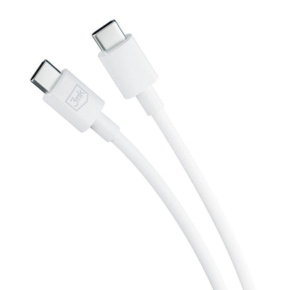 USB-C - USB-C 3MK Hyper Data and Charging Cable, 100W, 1.2m, White