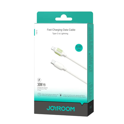 USB-C to Lightning Data and Charging Cable Joyroom S-A53, 30W, 2m, Beige