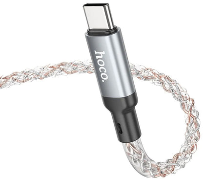 USB-C Data and Charging Cable - USB-C HOCO U112, 60W, 1m, Gray