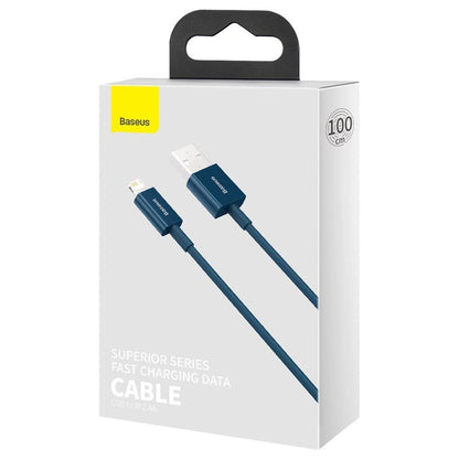 Data and Charging Cable USB-A - Lightning Baseus Superior Series, 20W, 1m, Blue CALYS-A03