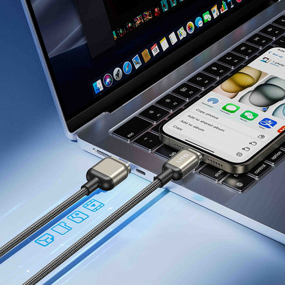 USB-A to Lightning Data and Charging Cable Lito LD17, 18W, 1m, Black