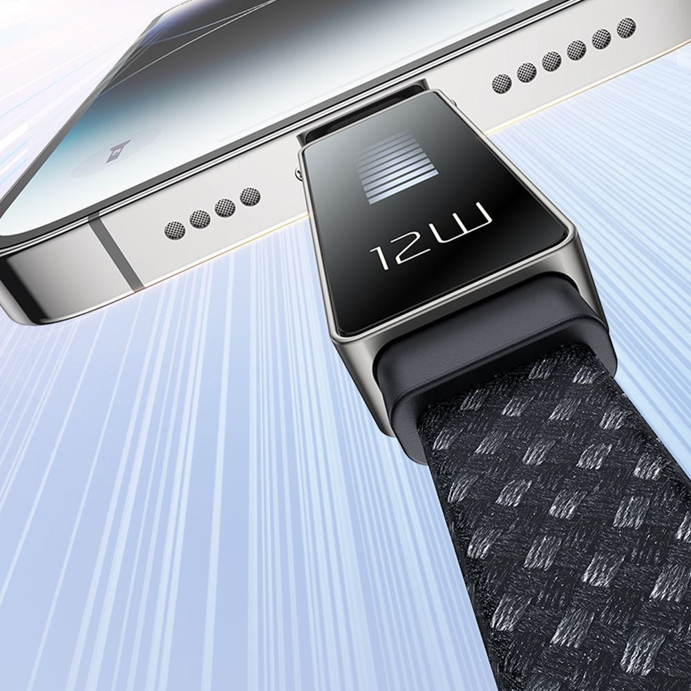 USB-A to Lightning McDodo CA-4970 Rythm Display Data and Charging Cable, 18W, 1.2m, Black