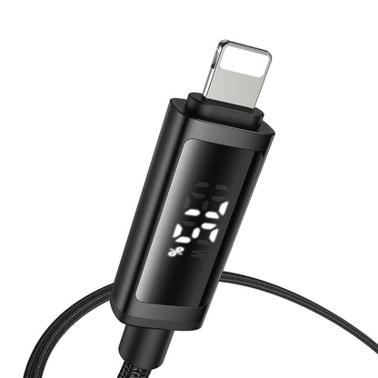 USB-A to Lightning McDodo CA-7970 Display Data and Charging Cable, 18W, 1.2m, Black