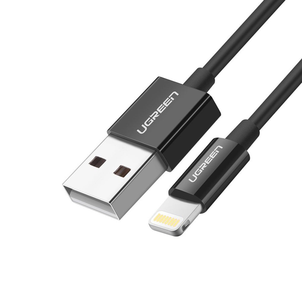 UGREEN 80823 USB-A to Lightning Data and Charging Cable, 18W, 2m, Black