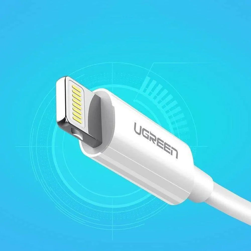 USB-A to Lightning Data and Charging Cable UGREEN US155 (20728), 18W, 1m, White