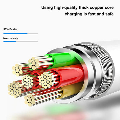 USB-A to microUSB Data and Charging Cable Lito LD03V, 18W, 1m, White