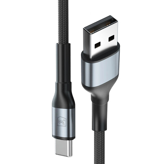 USB-A to USB-C Data and Charging Cable 3MK Hyper N, 18W, 1m, Black