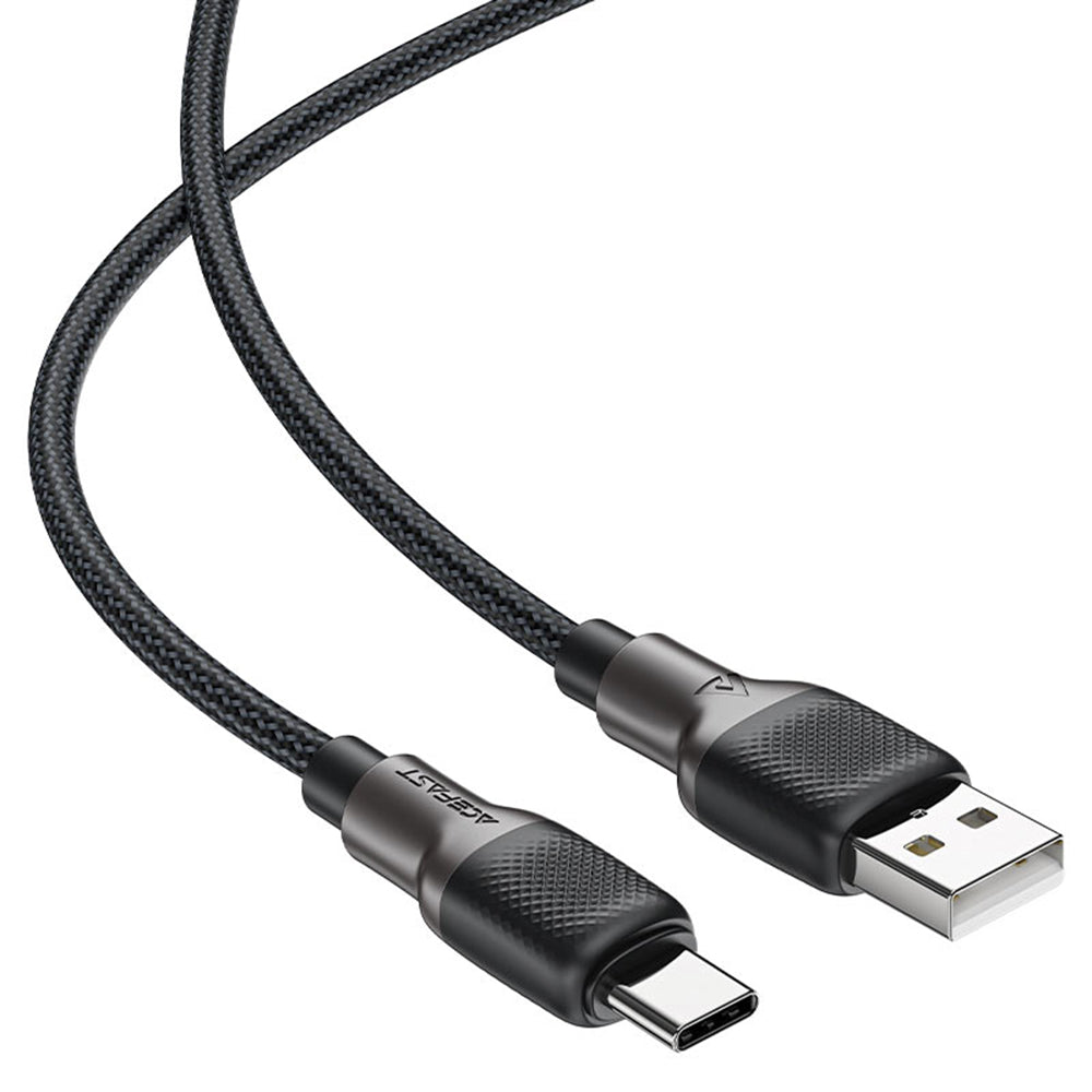 USB-A to USB-C Acefast C10-04 Data and Charging Cable, 18W, 1.2m, Black