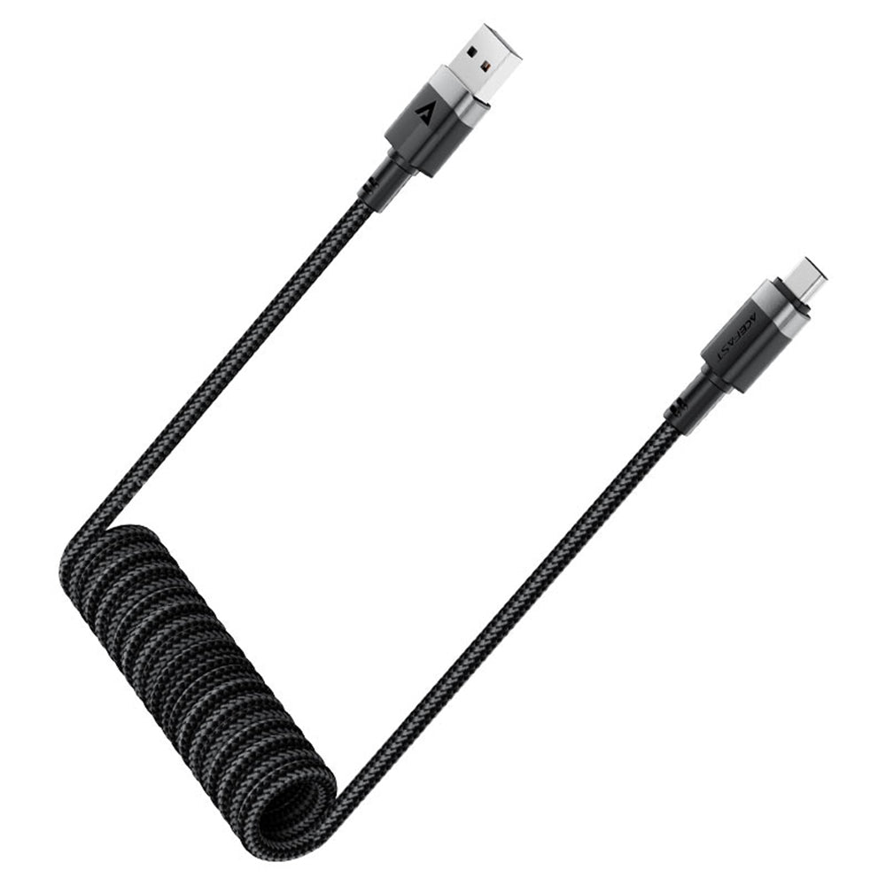 USB-A to USB-C Acefast C14-04 Data and Charging Cable, 18W, 1.2m, Black