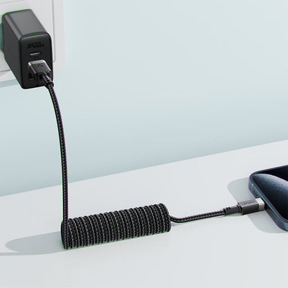 USB-A to USB-C Acefast C14-04 Data and Charging Cable, 18W, 1.2m, Black