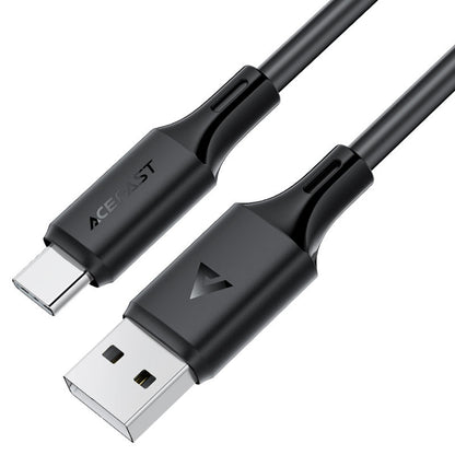 USB-A to USB-C Data and Charging Cable Acefast C17-04, 18W, 1.2m, Black