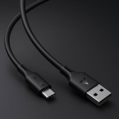USB-A to USB-C Data and Charging Cable Acefast C17-04, 18W, 1.2m, Black