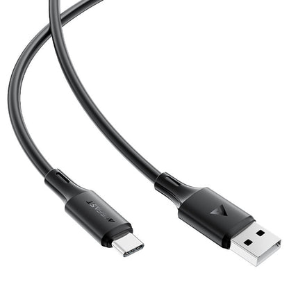 USB-A to USB-C Data and Charging Cable Acefast C17-04, 18W, 1.2m, Black