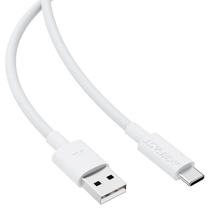 USB-A to USB-C Data and Charging Cable Acefast C18-04, 18W, 1.2m, White