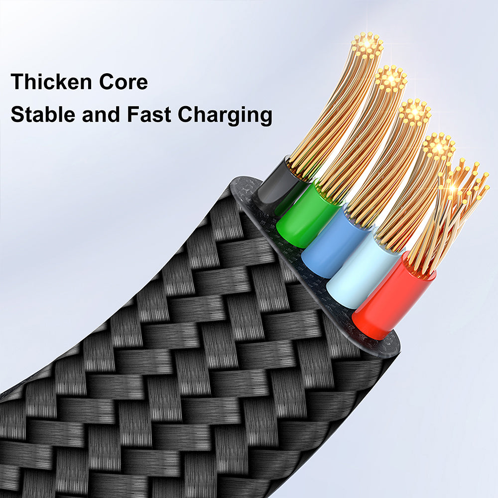 USB-A to USB-C Data and Charging Cable Lito LD11C, 18W, 1m, Black