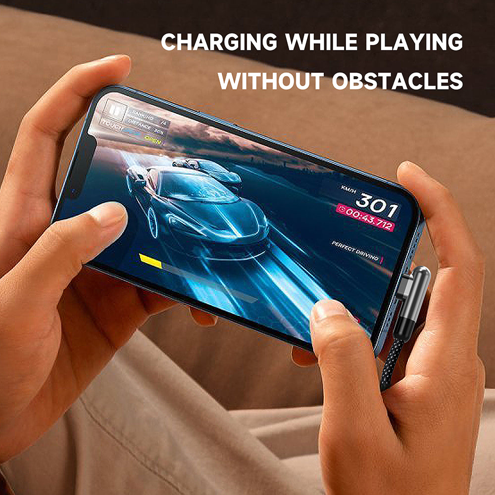 USB-A to USB-C Data and Charging Cable Lito LD13C, 18W, 1m, Black