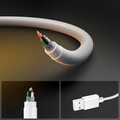 USB-A to USB-C Spigen Essential Data and Charging Cable, 60W, 2m, White ACA08716