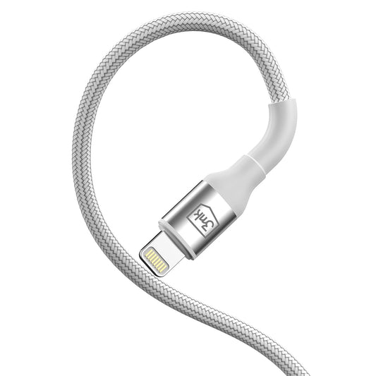 USB-C to Lightning Data and Charging Cable 3MK Hyper N, 20W, 1m, White