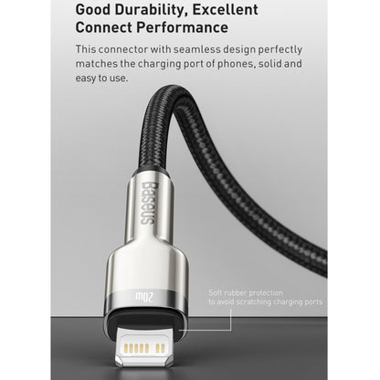 USB-C to Lightning Baseus Cafule Metal Data and Charging Cable, 20W, 1m, Green CATLJK-A06