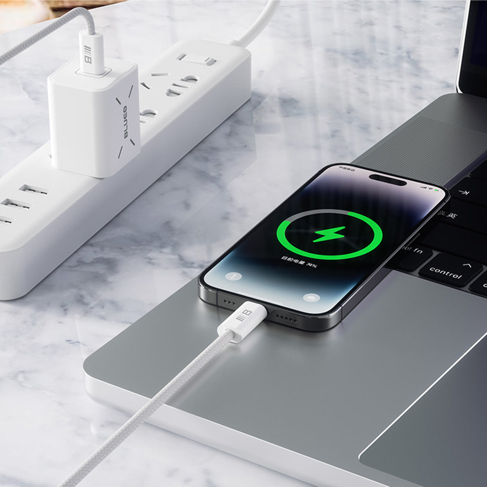 USB-C to Lightning Blueo Data and Charging Cable, 20W, 1.2m, White