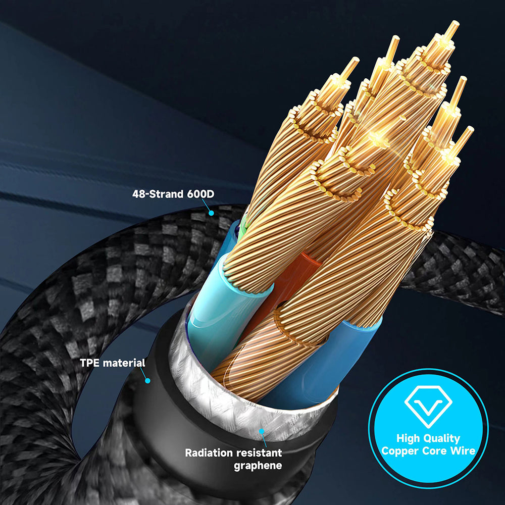 USB-C to Lightning Data and Charging Cable Lito LD09CL Display, 36W, 1.2m, Black