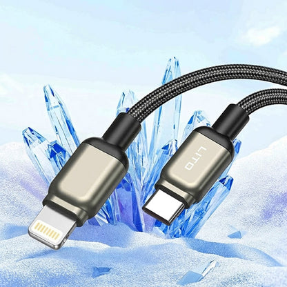 USB-C to Lightning Data and Charging Cable Lito LD17, 20W, 1m, Black