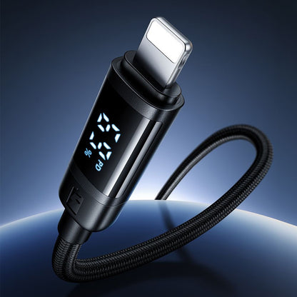 USB-C to Lightning McDodo CA-5210 Bat Display Data and Charging Cable, 36W, 1.2m, Black