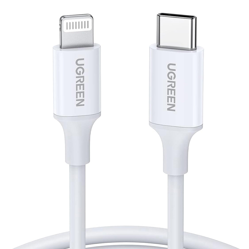 USB-C to Lightning Data and Charging Cable UGREEN US171 (10493), 20W, 1m, White