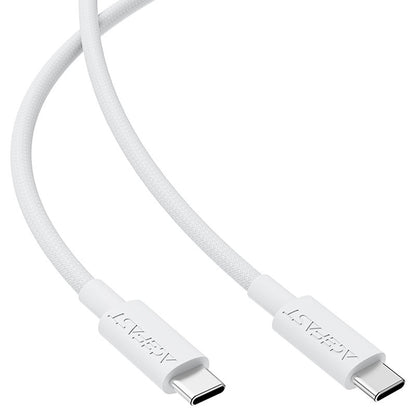 USB-C Data and Charging Cable - USB-C Acefast C18-03, 60W, 1.2m, White