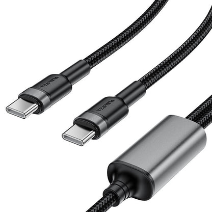 USB-C Data and Charging Cable - 2 x USB-C Acefast C22-02, 100W, 1.25m, Black