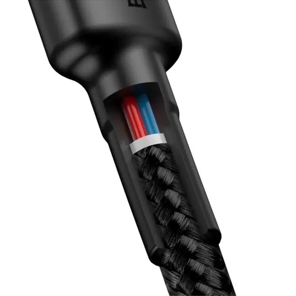 USB-C Data and Charging Cable - USB-C Baseus Cafule, 60W, 2m, Set of 2 pieces, Black E0418501
