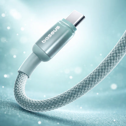 Baseus Discolor USB-C to USB-C Data and Charging Cable, 100W, 1m, Blue Green E0420702