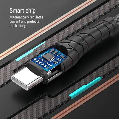 USB-C Data and Charging Cable - USB-C ColorWay CW-CBPDCC040, 65W, 1m, Gray