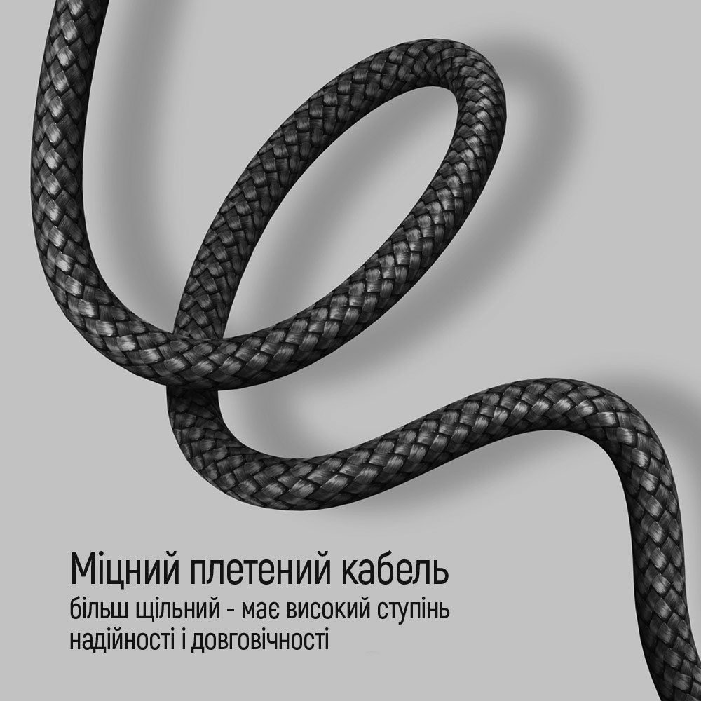 USB-C Data and Charging Cable - USB-C ColorWay CW-CBPDCC040, 65W, 1m, Gray