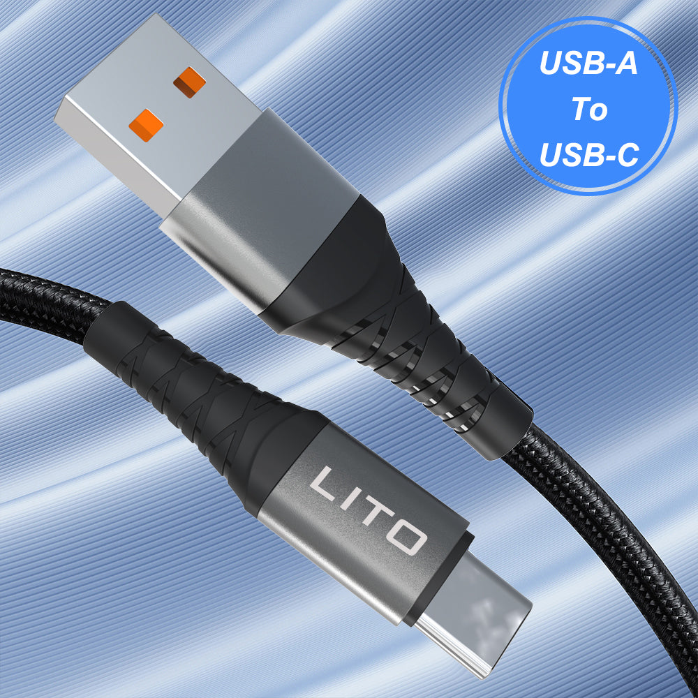 USB-C Data and Charging Cable - USB-C Lito LD22CC, 60W, 2m, Black